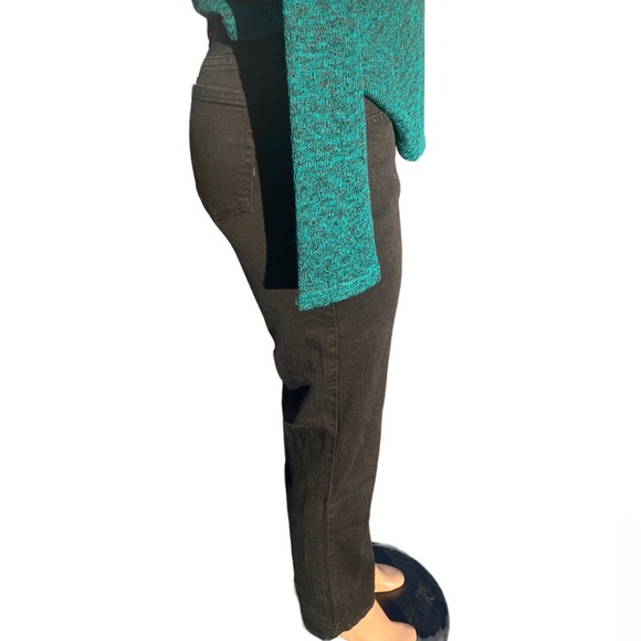 Riders by Lee Classic Fit Jeans Size 6m Mid Rise Straight Leg Black Women's - Picture 2 of 6